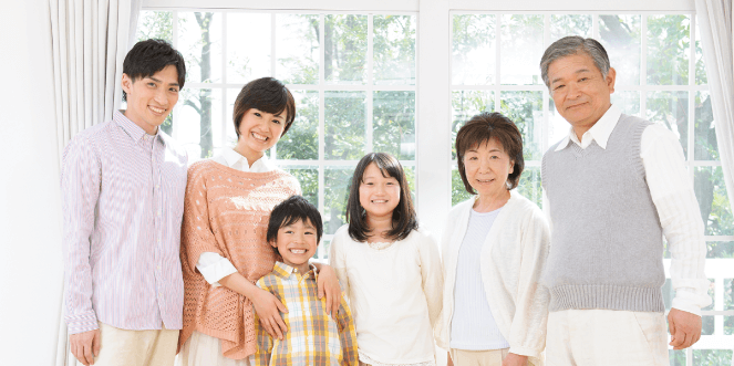 笑顔の家族